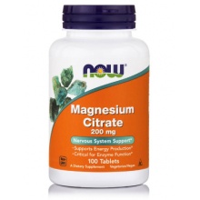 Витамины NOW Magnesium Citrate 200 мг 100 таблеток