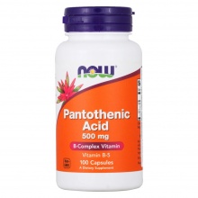 Пантотеновая кислота NOW Pantothenic Acid 500 мг 100 капсул