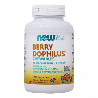 Витамины NOW Kids Berry Dophilus 120 таблеток