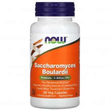 Пробиотик NOW Saccharomyces Boulardii 60 капсул