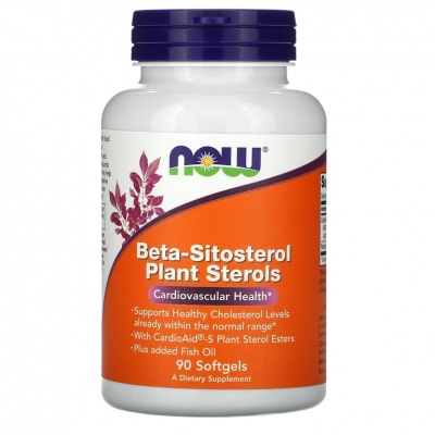 Антиоксидант NOW Beta-Sitosterol Plant 90 капсул